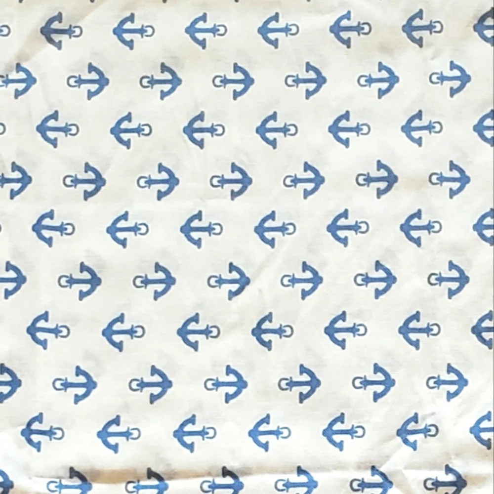 Tommy Hilfiger Kid Standart Pillowcases Set Of 2 Cotton Blend White Blue Anchors